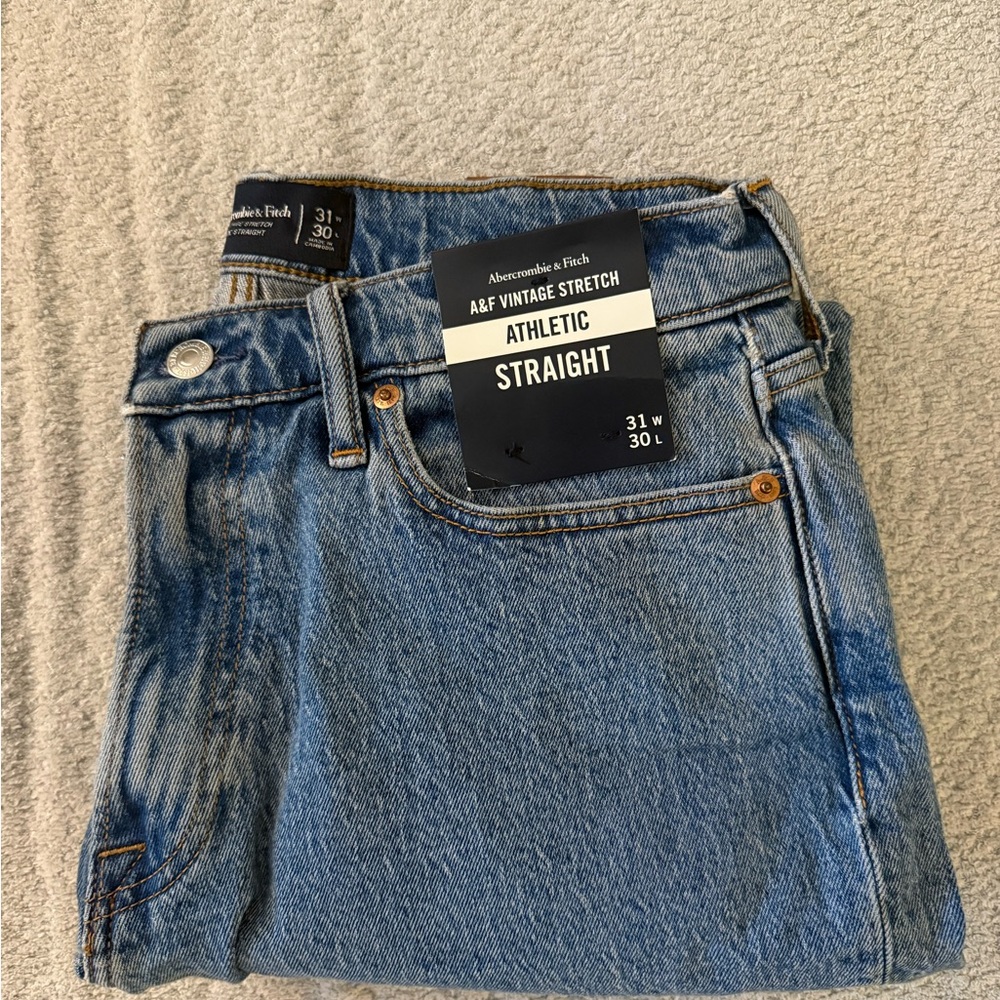 Abercrombie & Fitch Men's Blue Jeans